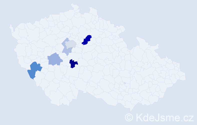 Příjmení: 'Kopidlanský', počet výskytů 11 v celé ČR