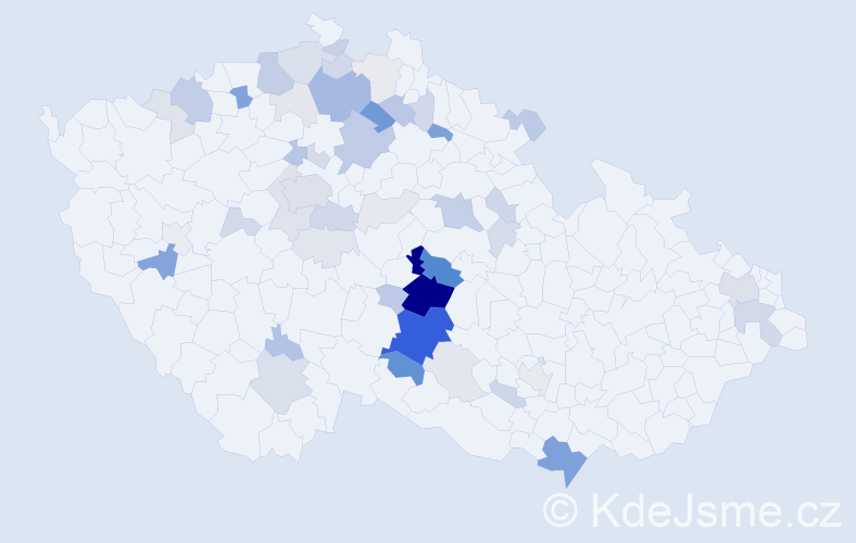 Příjmení: 'Bouchnerová', počet výskytů 167 v celé ČR