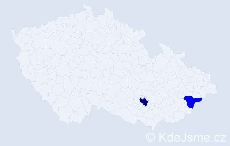 Příjmení: 'Šlinzová', počet výskytů 3 v celé ČR