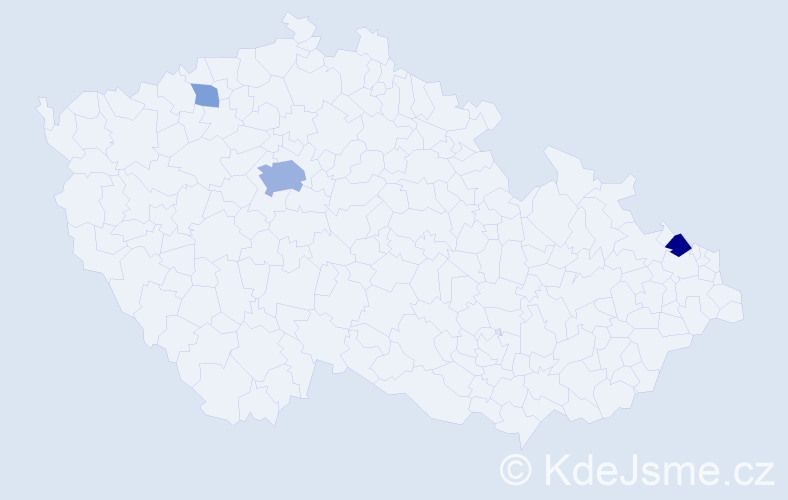 Příjmení: 'Schneeweis', počet výskytů 9 v celé ČR