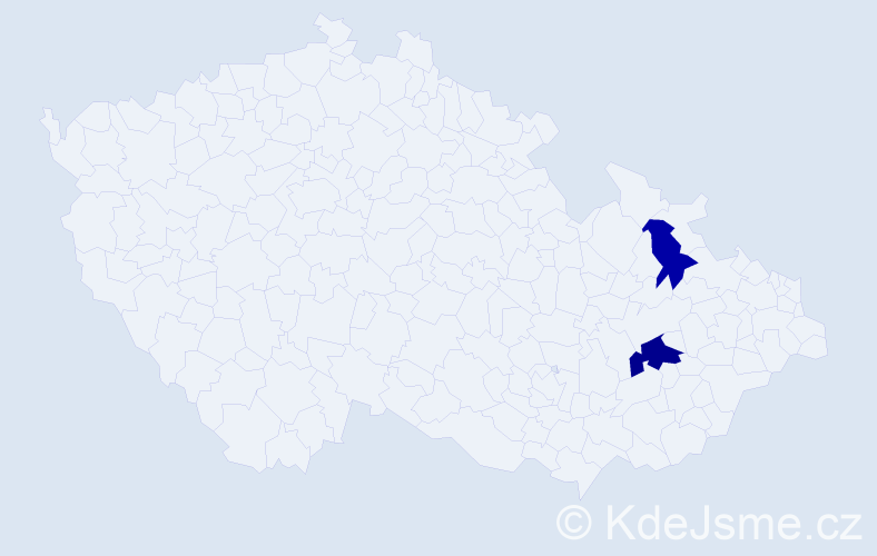 Příjmení: 'Kuropatwová', počet výskytů 3 v celé ČR