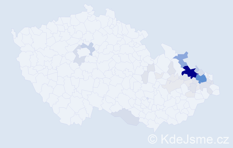 Příjmení: 'Dehner', počet výskytů 139 v celé ČR