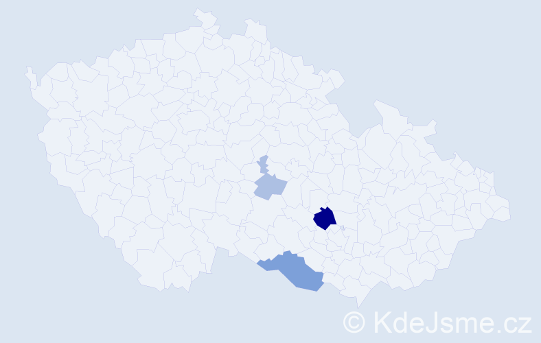 Příjmení: 'Burnek', počet výskytů 8 v celé ČR