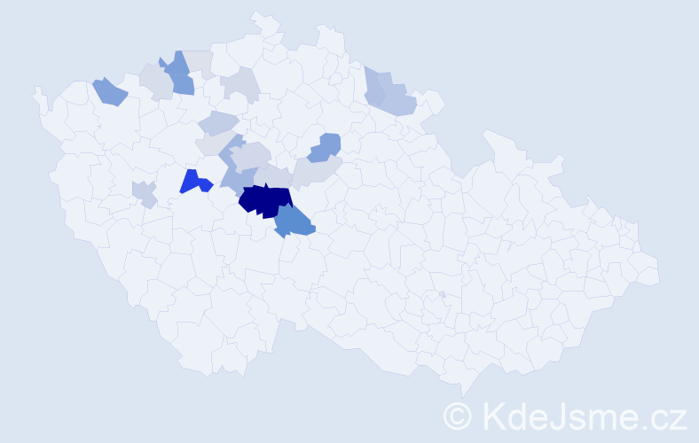 Příjmení: 'Drož', počet výskytů 64 v celé ČR