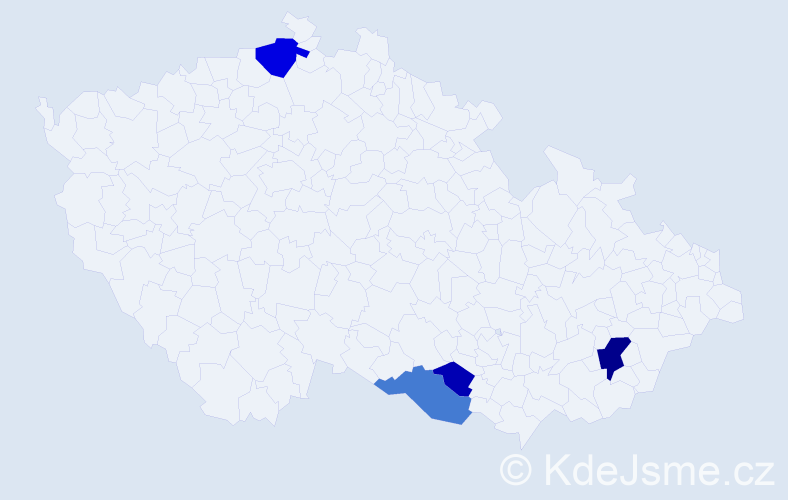 Příjmení: 'Lavinger', počet výskytů 10 v celé ČR