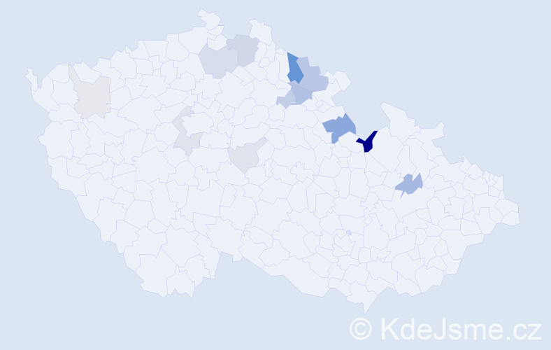 Příjmení: 'Bradler', počet výskytů 34 v celé ČR