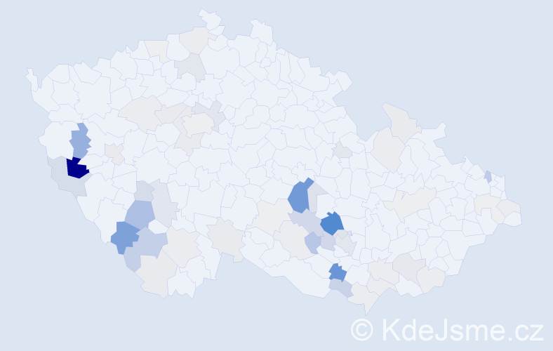Příjmení: 'Matulková', počet výskytů 149 v celé ČR
