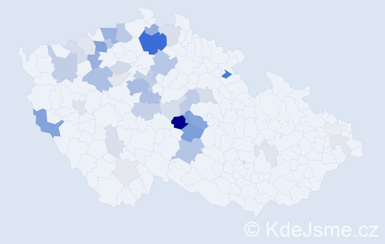 Příjmení: 'Myšičková', počet výskytů 141 v celé ČR