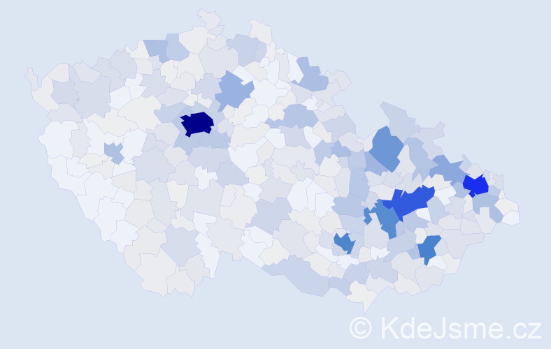 Příjmení: 'Langer', počet výskytů 2119 v celé ČR
