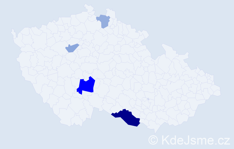 Příjmení: 'Sturz', počet výskytů 9 v celé ČR