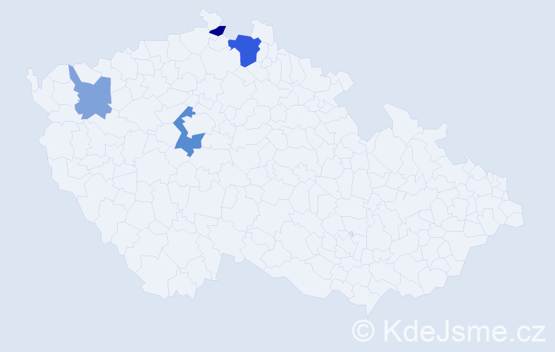 Příjmení: 'Leszkoven', počet výskytů 7 v celé ČR