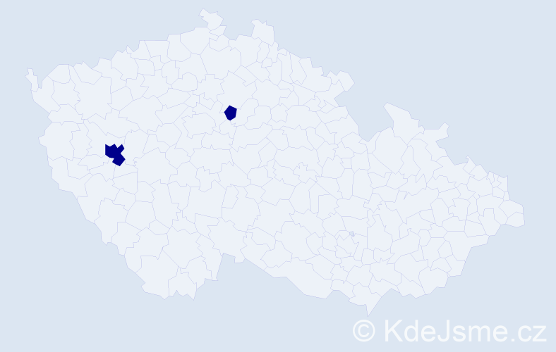Příjmení: 'Leb', počet výskytů 2 v celé ČR