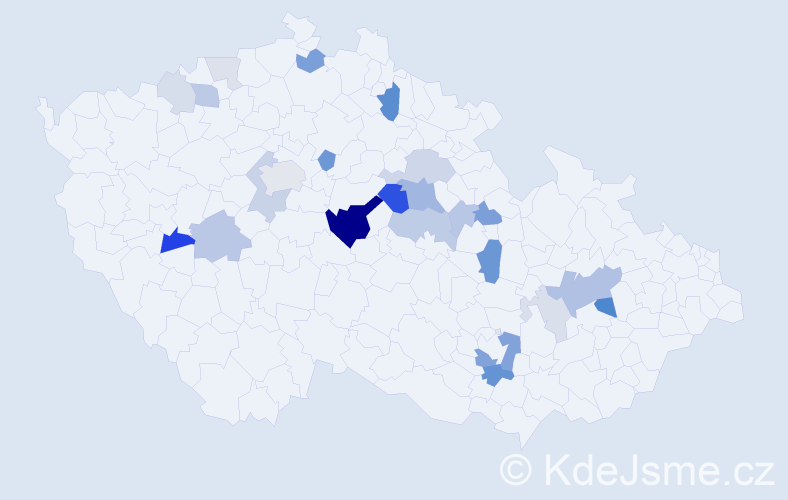 Příjmení: 'Knol', počet výskytů 67 v celé ČR