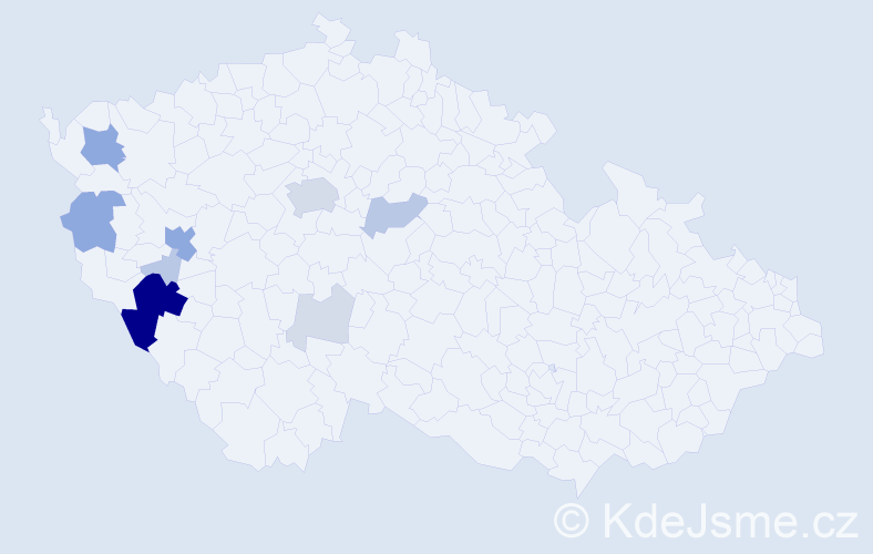 Příjmení: 'Fleisig', počet výskytů 33 v celé ČR