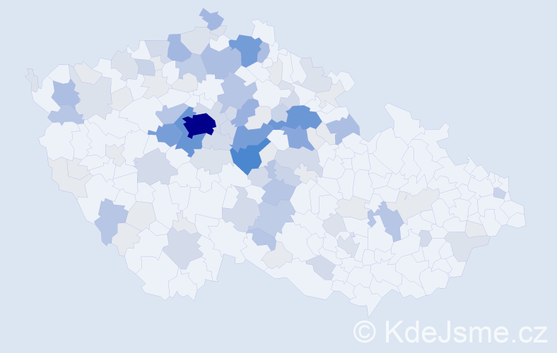 Příjmení: 'Mejstřík', počet výskytů 374 v celé ČR