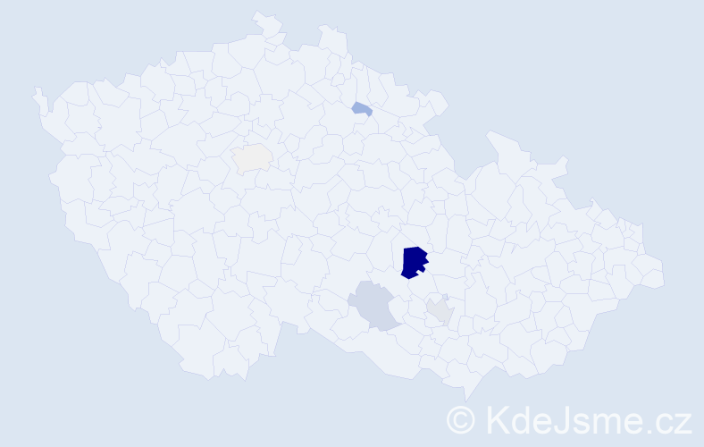 Příjmení: 'Lupoměchová', počet výskytů 16 v celé ČR
