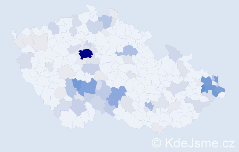 Příjmení: 'Buzek', počet výskytů 369 v celé ČR