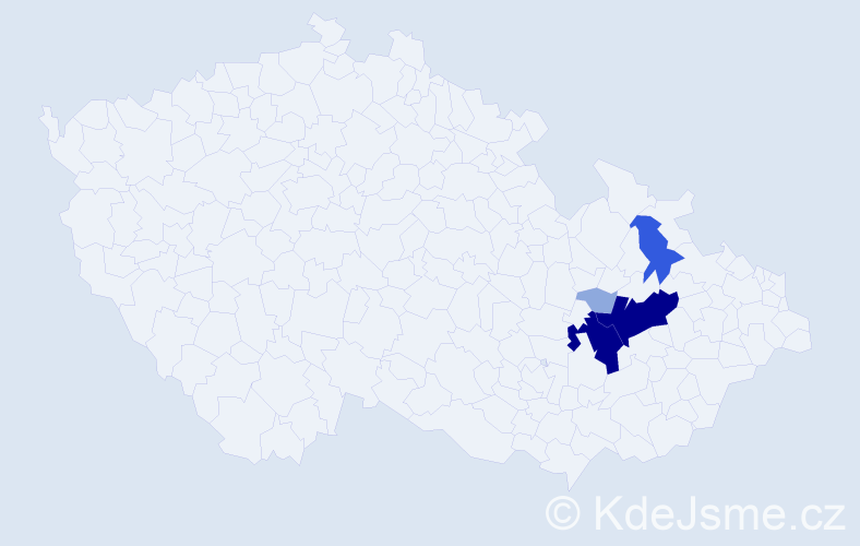 Příjmení: 'Riedingerová', počet výskytů 14 v celé ČR