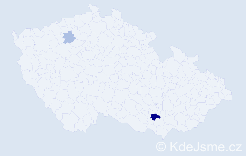 Příjmení: 'Kobathová', počet výskytů 6 v celé ČR