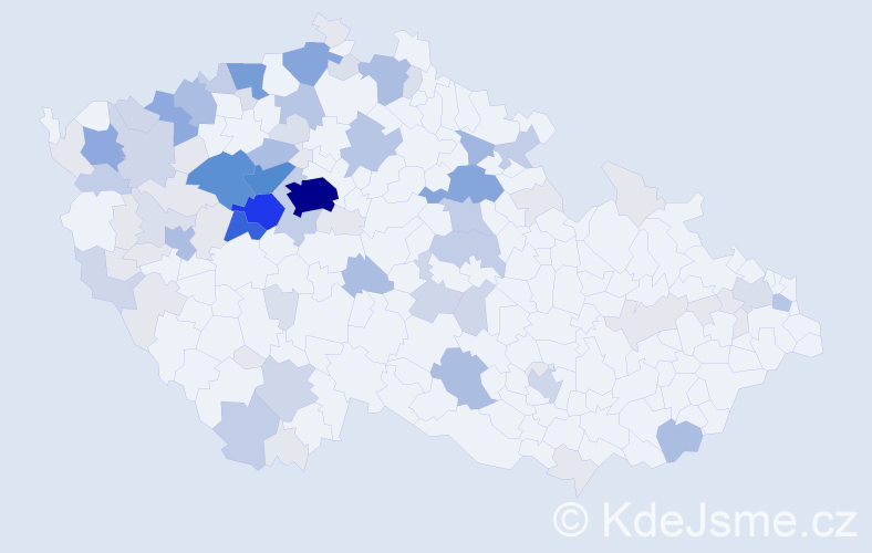 Příjmení: 'Pavlisová', počet výskytů 332 v celé ČR