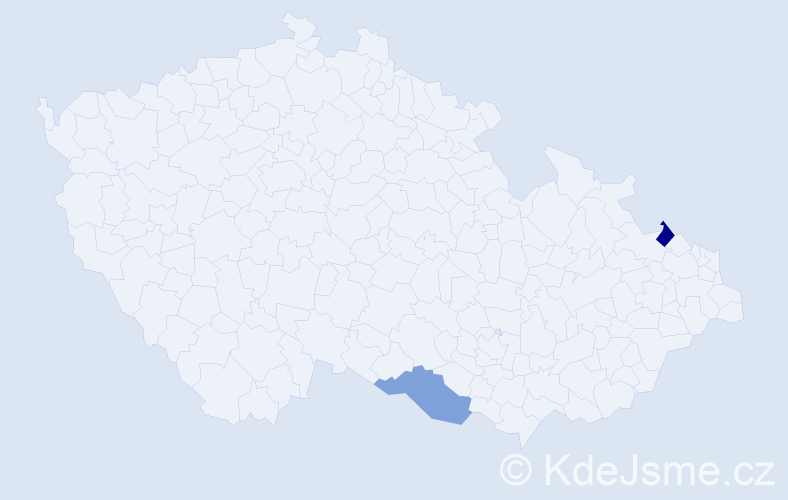 Příjmení: 'Schweda', počet výskytů 2 v celé ČR