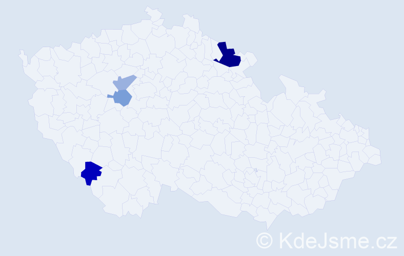 Příjmení: 'Priputenová', počet výskytů 7 v celé ČR