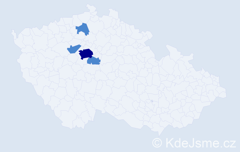 Příjmení: 'Hrytsyshyn', počet výskytů 10 v celé ČR