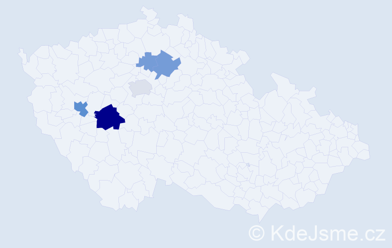Příjmení: 'Semilská', počet výskytů 14 v celé ČR