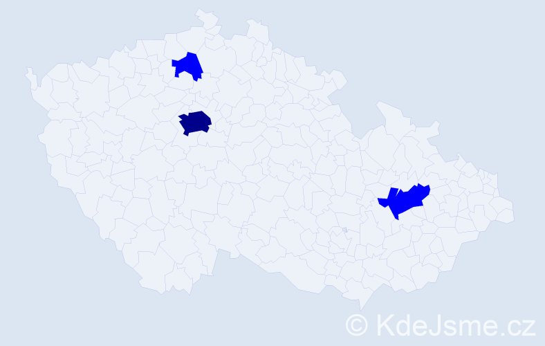 Příjmení: 'Choudhury', počet výskytů 4 v celé ČR