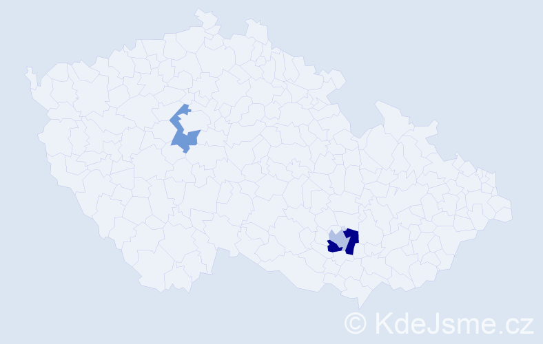 Příjmení: 'Ranzi', počet výskytů 4 v celé ČR