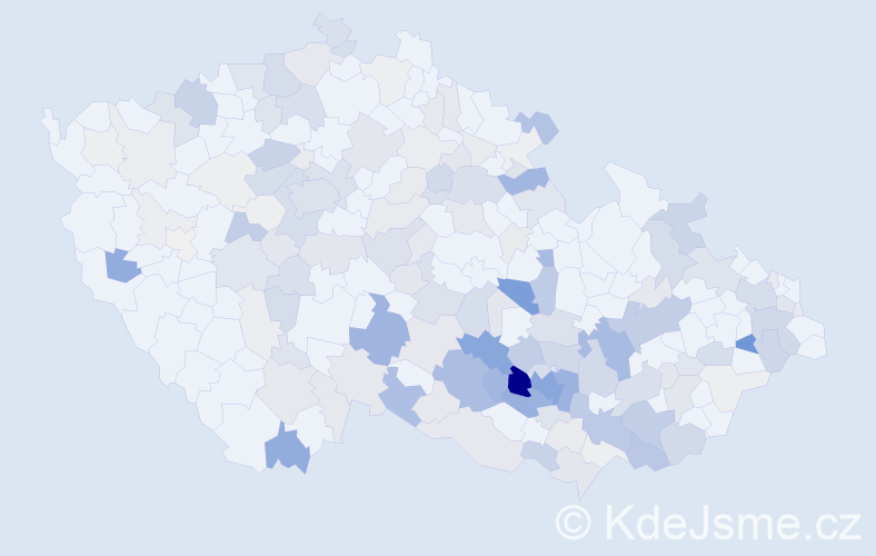 Příjmení: 'Vaverková', počet výskytů 679 v celé ČR
