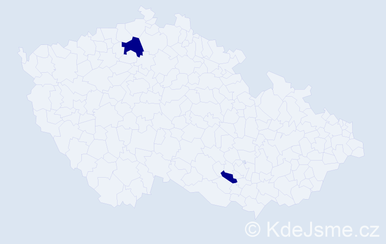 Příjmení: 'Zanasi', počet výskytů 2 v celé ČR