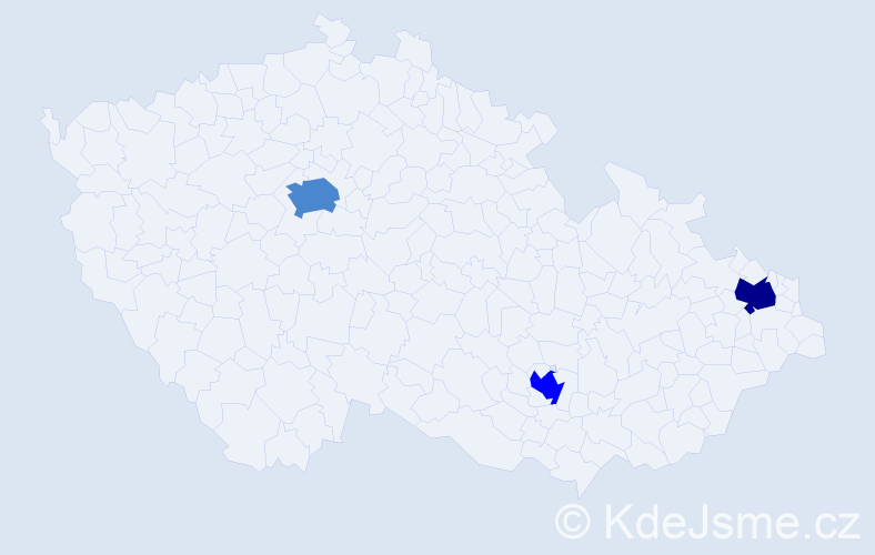 Příjmení: 'Sawa', počet výskytů 6 v celé ČR