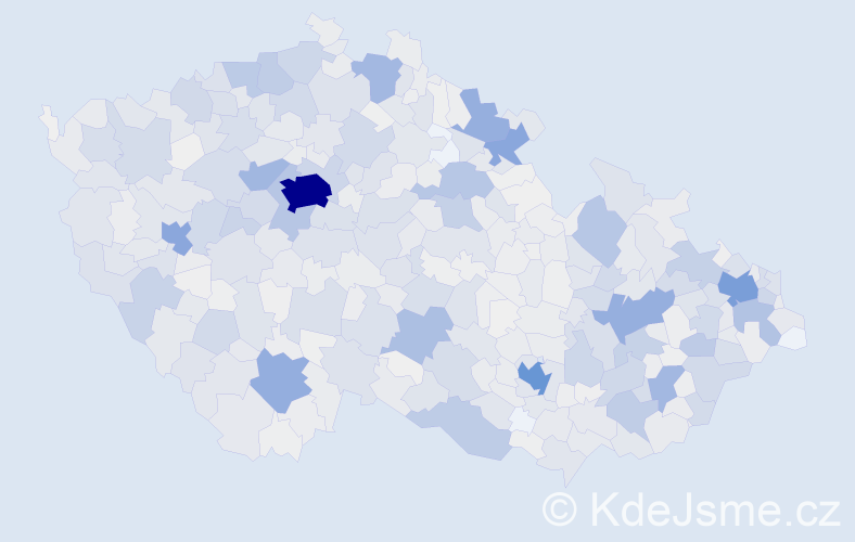 Příjmení: 'Vlček', počet výskytů 6905 v celé ČR