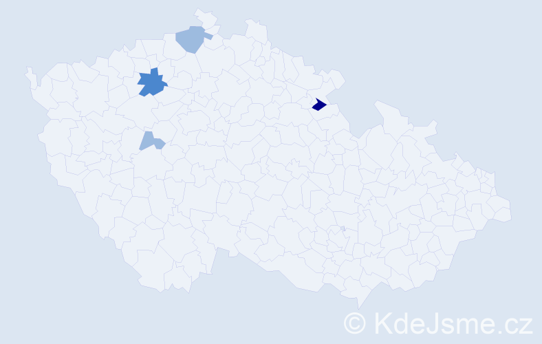 Příjmení: 'Zošiaková', počet výskytů 8 v celé ČR