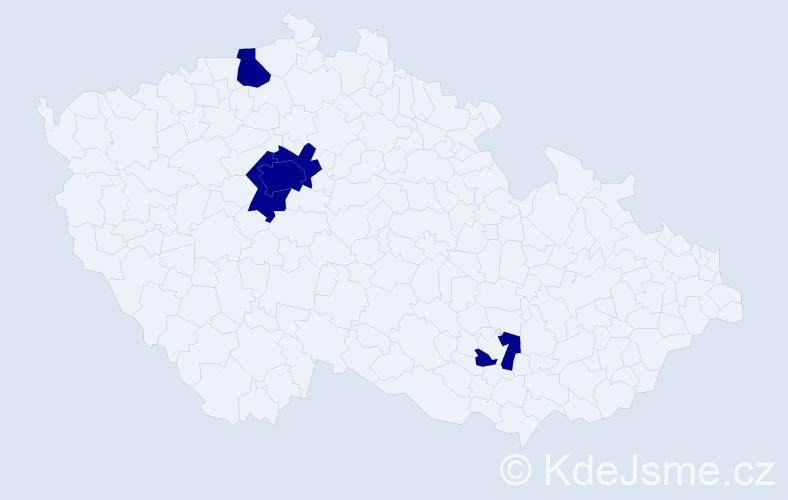 Příjmení: 'Konovalchuk', počet výskytů 5 v celé ČR