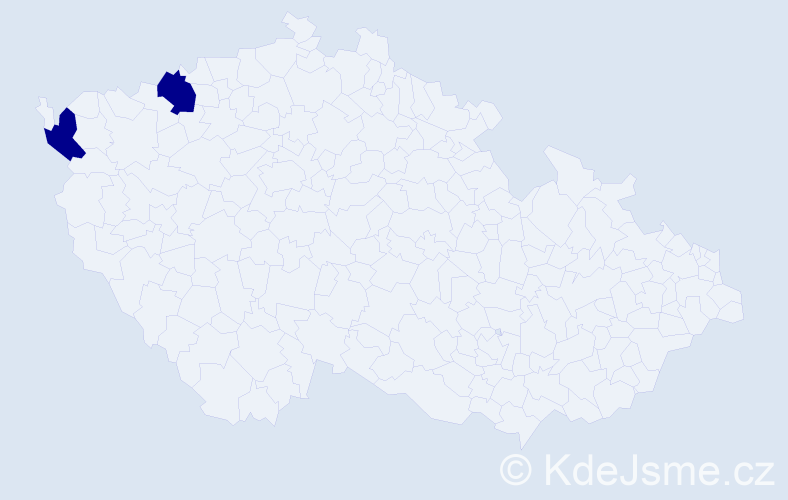 Příjmení: 'Mačičková', počet výskytů 4 v celé ČR