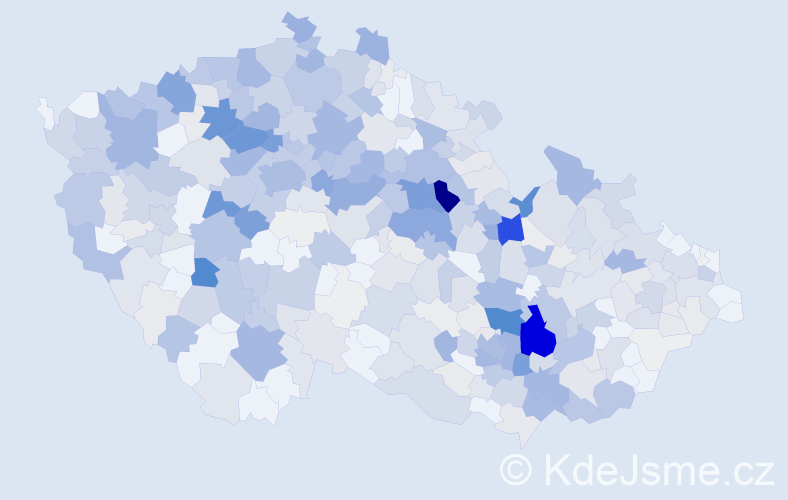 Příjmení: 'Formánek', počet výskytů 2038 v celé ČR