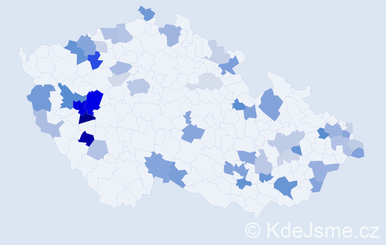 Příjmení: 'Otto', počet výskytů 133 v celé ČR