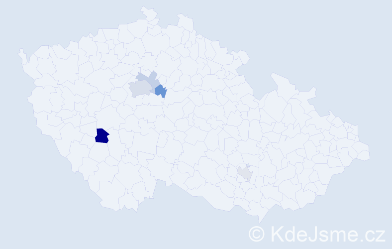Příjmení: 'Stromajer', počet výskytů 10 v celé ČR