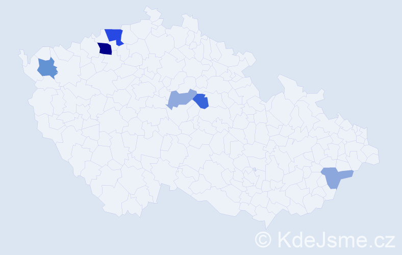 Příjmení: 'Kökenyová', počet výskytů 14 v celé ČR
