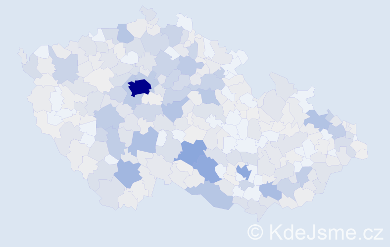 Příjmení: 'Pekárek', počet výskytů 1764 v celé ČR
