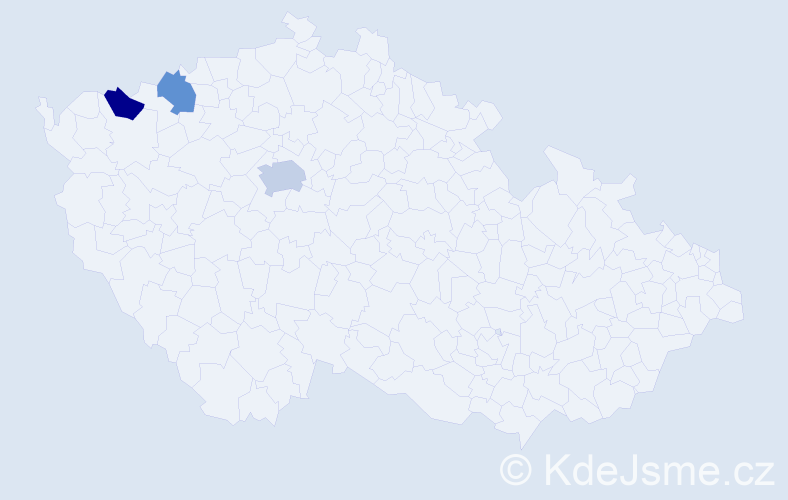 Příjmení: 'Goschler', počet výskytů 4 v celé ČR