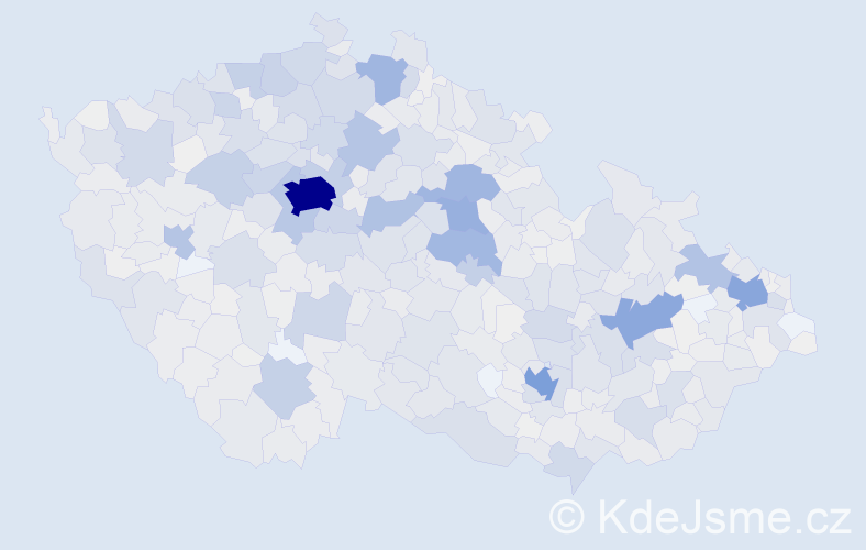Příjmení: 'Tichá', počet výskytů 5960 v celé ČR