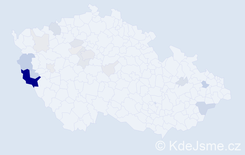 Příjmení: 'Schweinerová', počet výskytů 68 v celé ČR