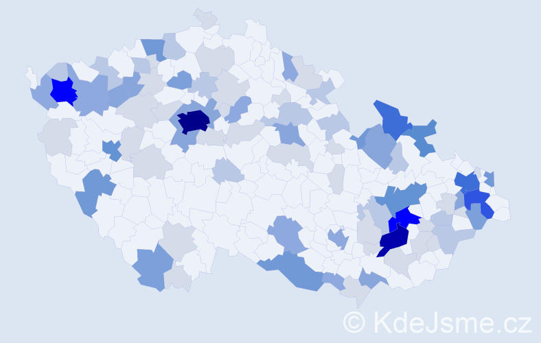 Příjmení: 'Lučan', počet výskytů 270 v celé ČR