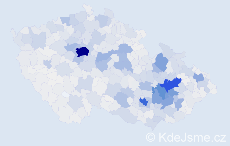 Příjmení: 'Pospíšilová', počet výskytů 11003 v celé ČR