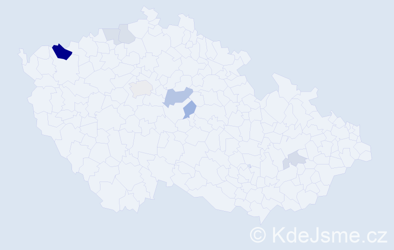 Příjmení: 'Havrilko', počet výskytů 15 v celé ČR