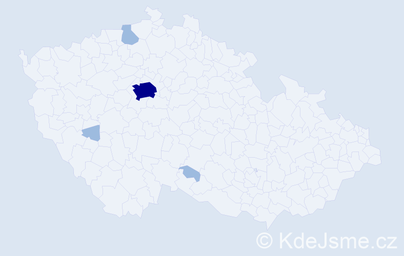 Příjmení: 'Demmer', počet výskytů 7 v celé ČR