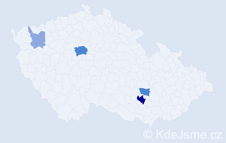 Příjmení: 'Purdjaková', počet výskytů 10 v celé ČR